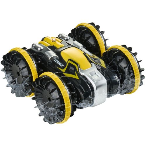 VEVOR Amphibious Remote Control Car Boat 2.4 GHz 4WD RC Boat Kids Adults Yellow